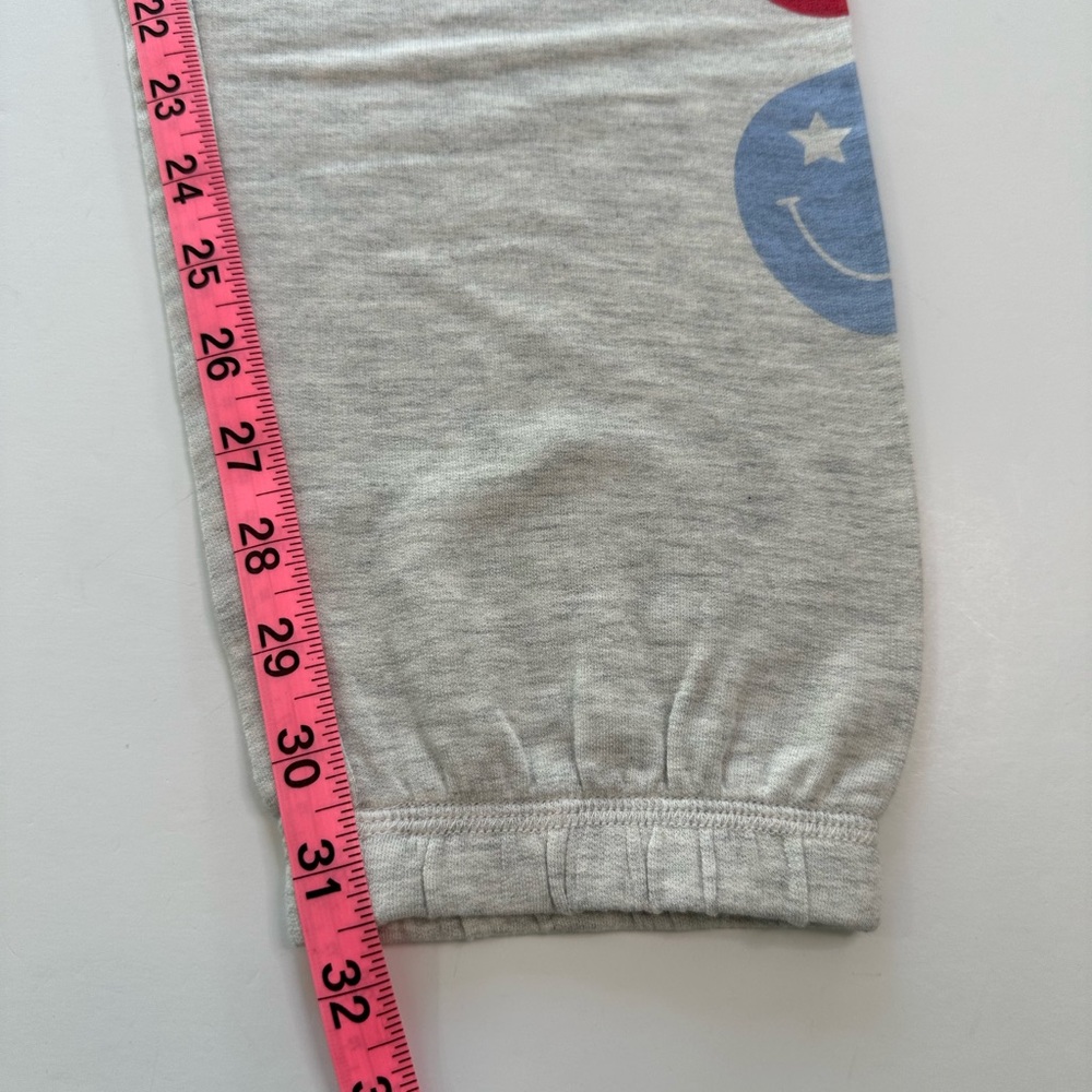 PJ Savage Banded Lounge Jogger Pants Smile Emoji Gray NWT Women’s Size Medium - Picture 10 of 11